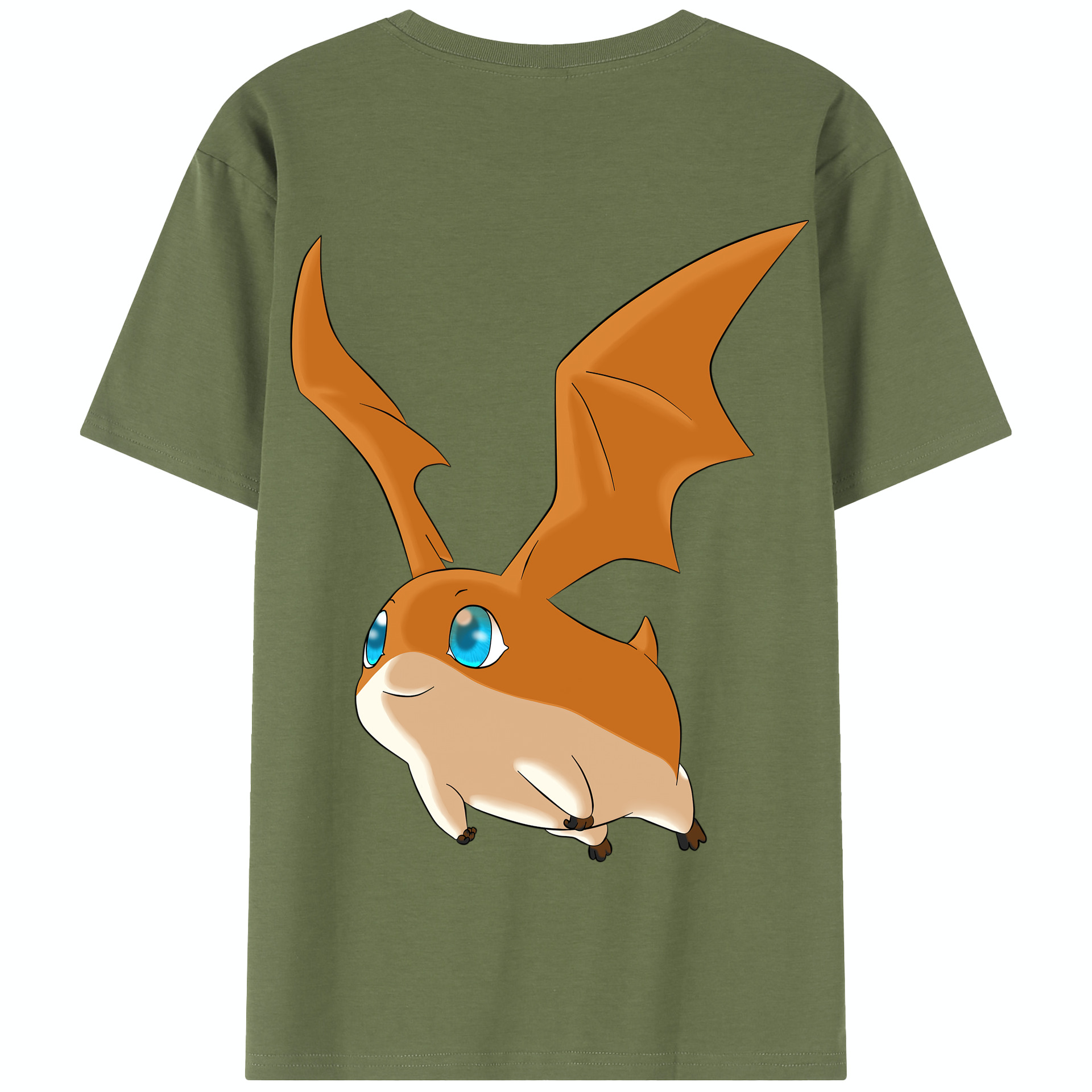 （画像用） Digimon デジタルモンスター/デジモン 綿100％半袖Tシャツ（背面プリント）